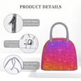 thumbnail image 4 of Fotbe Holiday Shiny Bolsa de Almuerzo con Estampado, Lonchera Aislada, Contenedor de Comida Reutilizable Tipo Cooler a Prueba de Fugas, 4 of 6