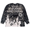 thumbnail image 2 of The Nightmare Before Christmas Mens Black Tie-Dye Long Sleeve Shirt X-Small, 2 of 2