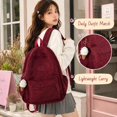 thumbnail image 3 of Sunyuer Women Soft Leopard Print Backpack, Large Capacity Lightweight Backpack, Fashion Casual Travel Daypack, Multi Pockets Water Resistant Laptop Backpack, 3 of 9