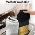 thumbnail image 5 of Black White Gold Marble Pattern Bathroom Rugs Mat,Non Slip Microfiber Bathroom Rug,Rubber Backing,Soft Bathroom Mats for Bathroom Floor,Tub and Shower,17x27in(43x68cm), 5 of 5