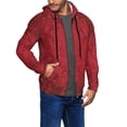 thumbnail image 2 of Naloa Vintage Burgundy Men’s Hoodies, Zip up Hoodie, Sweatshirts,Hoodies for Men Sizes S-3XL-Medium, 2 of 5