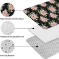 thumbnail image 5 of Pioneer Flower Floral Print Pattern Bathroom Rugs Sets 3 Piece,Toilet Cover Set,Absorbent Non Slip Bathroom Mats Sets with U-Shaped Contour Rug Toilet Rug Set, 5 of 5