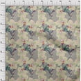 thumbnail image 3 of oneOone Georgette Viscose Fabric Leaves & Orchids Floral Decor Fabric Printed BTY 42 Inches Wide, 3 of 4