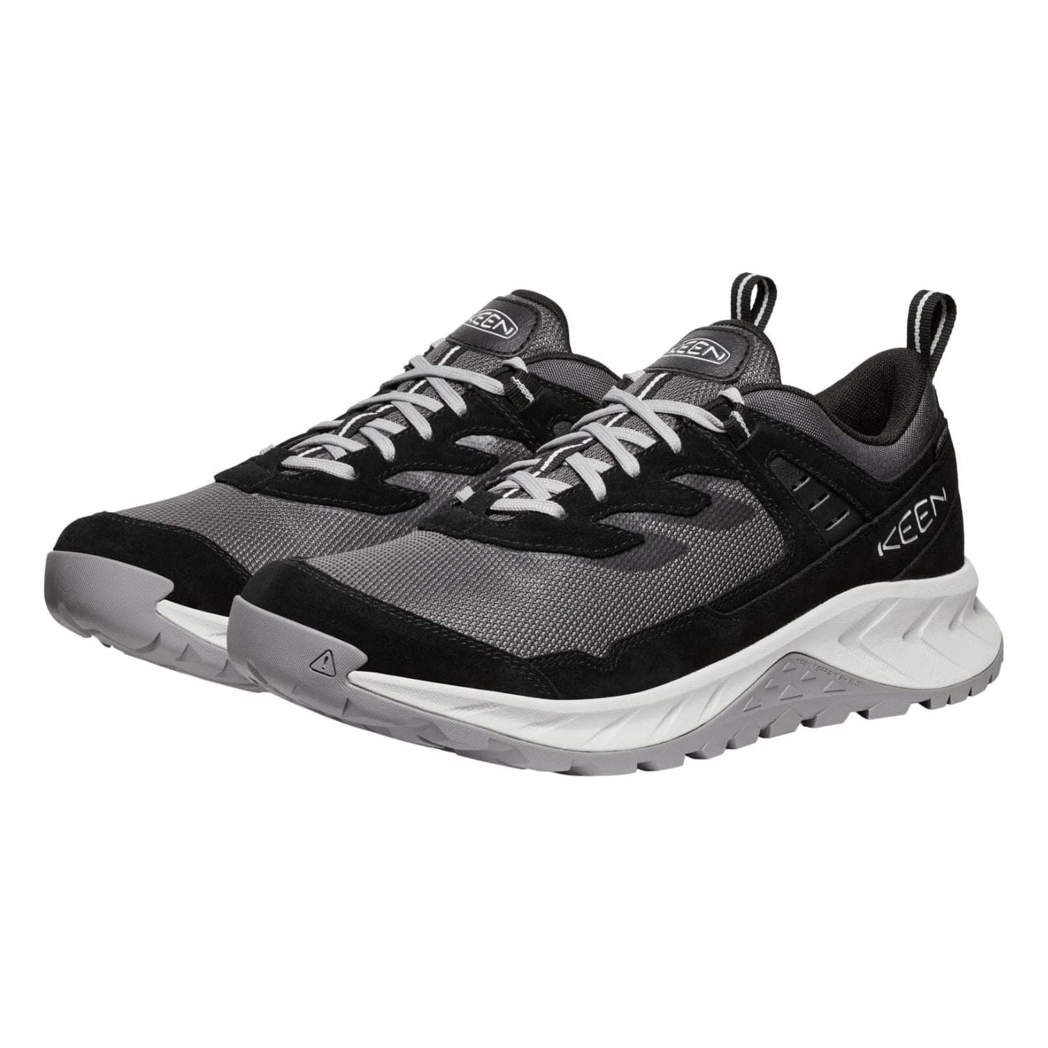 Keen Men's Hightrail Waterproof Hiking Shoes, Black/Vapor, Size 10.5