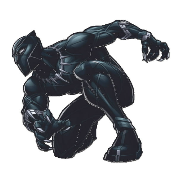 Black Panther Superhero Cartoon Character Wall Art Vinyl Decors Sticker Design Decal Girl Boy Kids Room Bedroom Nursery Kindergarten Home Decor Sticker Wall Vinyl Design Decoration Size 10x8 Inch Walmart Com
