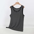 thumbnail image 4 of Lmnyox Fashion Striped Tank Tops for Women Comfy Casual Sleeveless Round Undershirts Summer Basic T Shirts, 4 of 5