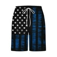 thumbnail image 5 of VgaVtl Mens Shorts Athletic Mens Shorts Big and Tall Fourth of July Stars Leisure Patriotic Loose Shorts,Blue XL, 5 of 5
