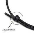 thumbnail image 2 of 50pcs Waxed Cord Bracelet Making Black Adjustable Diameter: 50~75mm 2mm, 2 of 4