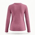 thumbnail image 4 of cocolona Womens Fall Sweater Plus Size Long Sleeve Decorative Buckle Crew Neck Sweaters, 4 of 7