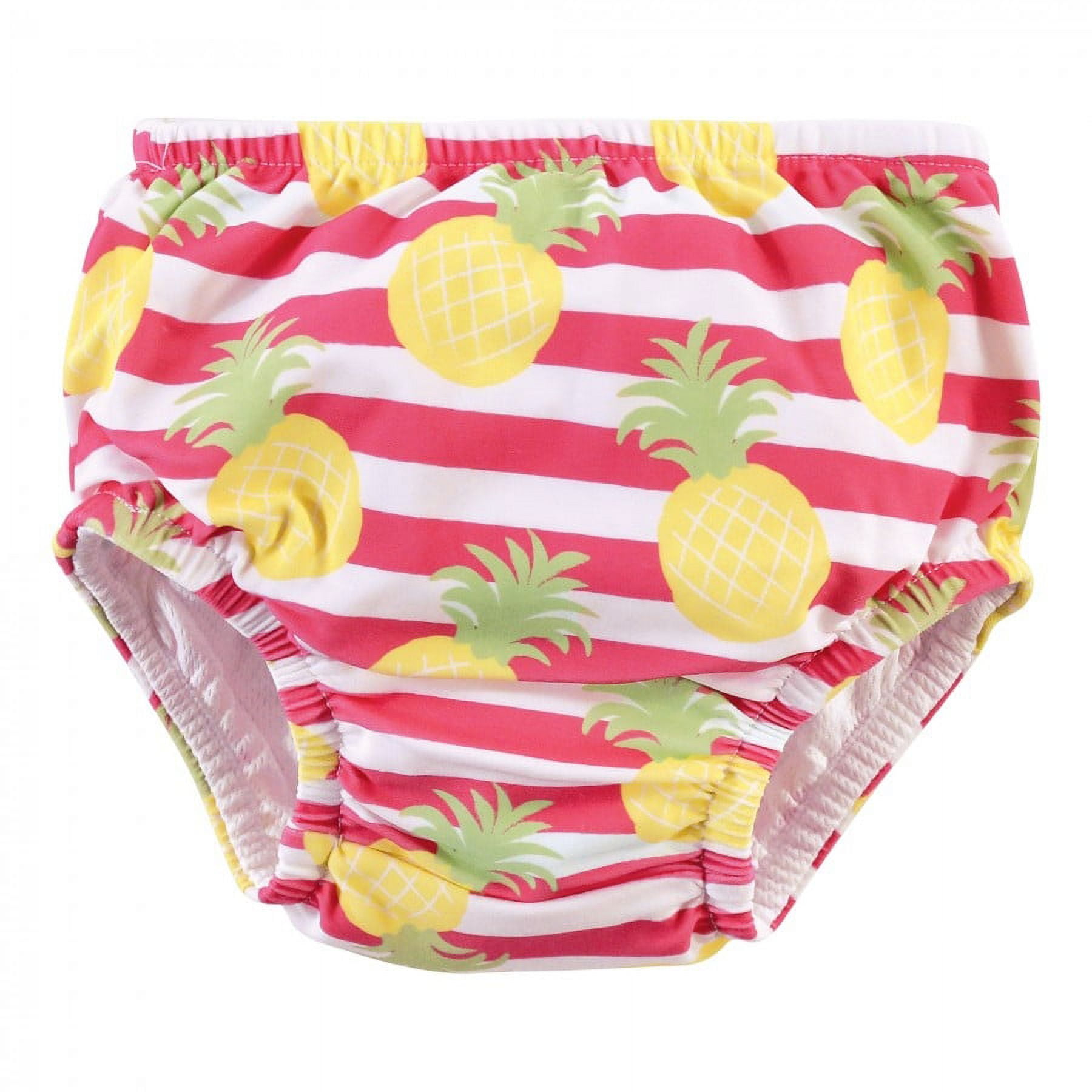 Hudson Baby Infant and Toddler Girl Swim Diapers, Tropical Floral, 4 Toddler
