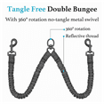 thumbnail image 5 of Double Dog Leash for Two Dogs, 360° Swivel, No-Tangle, Shock Absorbing Bungee, 5 of 7
