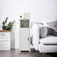 thumbnail image 3 of Giantex Bathroom Floor Cabinet, Free Standing Side Storage Cabinet with Single Door & Adjustable Inner Shelf, Equipped with Anti-toppling Fitting, 12 x 12 x 31.5 inches (White), 3 of 8