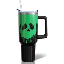 Halloween Tumbler 40oz Horror Movie with Handle and Straw Halloween Mug Travel Coffee Tumbler Cup for Halloween Birthday Party Gifts
