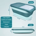 thumbnail image 2 of Collapsible Dog Food Storage Container,10-13 LB Large Pet Cat Food Containers Bin with Lids, for Grain, Dog Food, Cat Food, Coffee, Flour, Pet Food Storage Container, 2 of 5