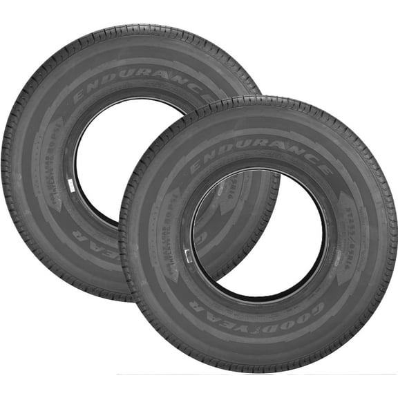 2-Pack Fits Goodyear Endurance All Season Trailer Tire ST255/85R16 Load Range E BSW