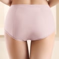 thumbnail image 5 of Siminsem Leak Proof Period Underwear High Waisted Women's Cotton Postpartum Panties Menstrual Heavy Flow Briefs 3 Pack, Pink,XL, 5 of 9