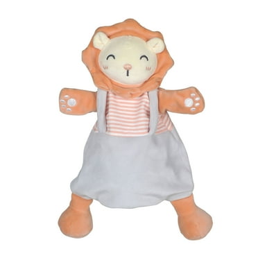 14-Inch Plush Lion Hand Puppet with Movable Mouth and Arms Stuffed Animal Puppet for Preschool Storytelling Teaching Role Play Gifts for Kids Boys Girls on Birthday Christmas