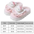 thumbnail image 3 of Zapatillas Kawaii Likrtyny Pantuflas de Invierno Lindas con Pelo Suela Blanda Impermeables Rosa 38/39, 3 of 6