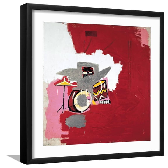 Art.com Max Roach Giclee Print by Jean-Michel Basquiat, Black Frame Wall Art, 21" x 21"