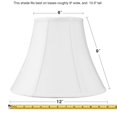 thumbnail image 3 of 6x12x9.5 White Shantung Bell Lampshade, 3 of 4