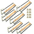 thumbnail image 3 of XingJian LLC Bronze Brass American Style Pool Snooker Table Rail Pocket Set - 6pcs, 3 of 10