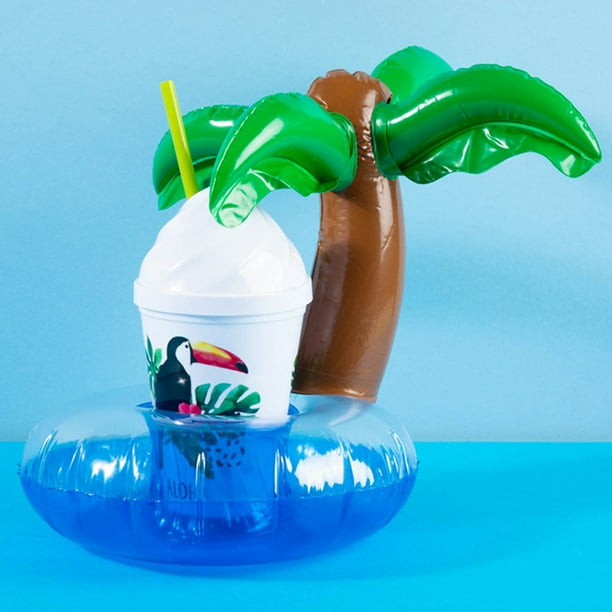 Mini Cocotero Inflable Posavasos para Flotante Portavasos Juguete