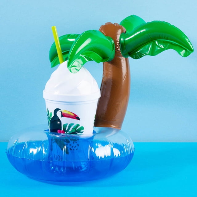 JShteea Mini Inflable Bebida Posavas Flotante Top Holder Toy