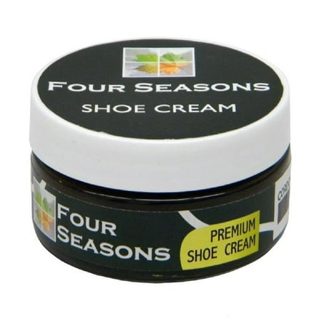 Four Season Shoe Cream Color - Black, One of the best creams on the market for a good, old fashioned shine By Four