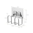 thumbnail image 2 of Soporte de esponja de acero inoxidable, gancho de pared autoadhesivo, estante de cocina reutilizable, 2 of 8