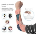 thumbnail image 3 of Snowman Christmas Tree Elk Protection Cooling Arm Sleeves For Men Women, Uv Compression Cooling Sleeve For Sports, 3 of 5