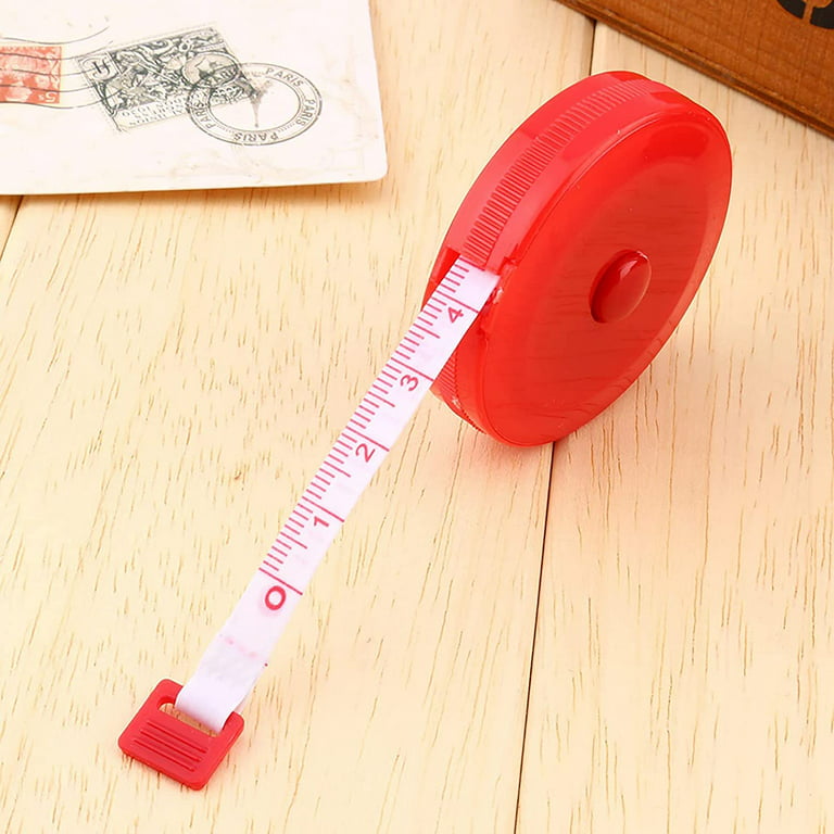 Tape Measure, Household Retractable Tape Measure Portable Plastic Material  Retractable Tape Measure for Sewing Cutting Body Waist Circumference