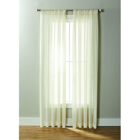 - Better Homes & Gardens Georgette Sheer Curtain Panel, 50x84