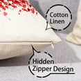 thumbnail image 3 of Coolmade Valentine Pillow Covers Valentines Day Decorations Throw Pillows Cases 18x18 Inche, 4Pack, 3 of 7