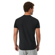 Hanes T-Shirt, 6-Pack, Moisture-Wicking T-Shirt Undershirts, Black/Grey/Blue