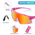 thumbnail image 4 of Gafas de Sol RIVBOS RYS007 Juveniles de Béisbol Polarizadas UV400 Rosadas, 4 of 6