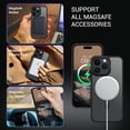 thumbnail image 5 of for iPhone 15 Pro Max Case, [Compatible with Magafe] [Military Grade Protection] Magnetic Shockproof Translucent Matte Slim Protective Phone Case Cover for iPhone 15 Pro Max 6.7"-Black., 5 of 7