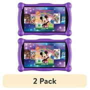 (2 pack) Contixo 7" Kids Tablet Bundle, Kids Ages 3-12, 50 FREE Disney Storybooks, Educational Android Tablet, 32GB, STEM Learning, Parental Controls, Includes Kid-Safe Headphones & Case - Purple
