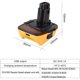 thumbnail image 4 of Muyoka DeWalt 20V batería DCB200 DCB201 DCB203 DCB203BT DCB204 DCB205 DCB206 convertir para DeWalt 18V NiCad NiMh batería Muyoka Hogar, 4 of 6