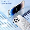 thumbnail image 4 of Sparkle Bling Liquid Quicksand Glitter Case for iPhone 15 Pro Max 14 Plus 13 12, 4 of 8