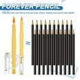 thumbnail image 3 of 4 Pcs Mechanical Sharpened Forever Pencils Set, Black, 3 of 6