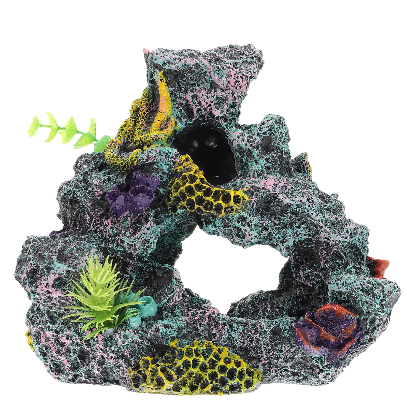 Buy Fish Tank Rocks Resin Artificial Coral Inserts Decor Shell