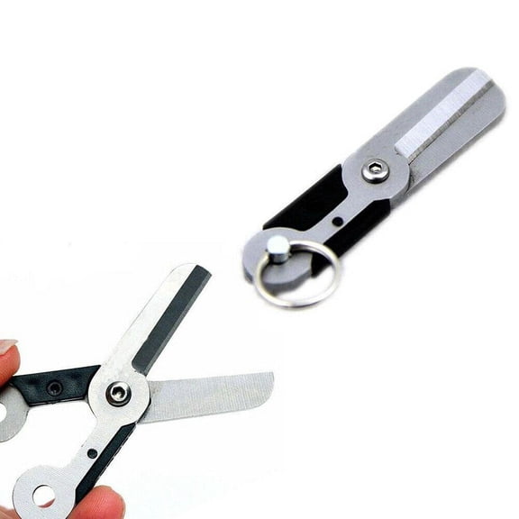 Foldable Mini Scissors, Keychain Knife Tool, EDC Outdoor Gadget, Portable Cutting Supplies