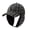 Gray, variant on Winter Season Baseball Cap with Ear Flaps, Thermal Insulated Cold Weather Hat, Black Color, Unisex Adult Design for Maximum Warmth and Comfort