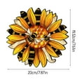 thumbnail image 2 of ZSBCMY Sunflower Wooden Door Decorations, Festival Plaque for Front Doors and Walls, Durable Hangings for Home, Garden, Office, Perfect Gift for Family and Friends, 2 of 9