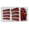 thumbnail image 1 of 1 Set French Tip Press on Simple Operation Nails Coffin False Toe Files Glittery Stick Full Cover Ballet Style Beauty Tool DIY Decorations Type 4, 1 of 7