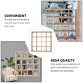 thumbnail image 3 of Étagère de Rangement Miniature en Bois Décoration Maison de Poupée 16 Compartiments, 3 of 8