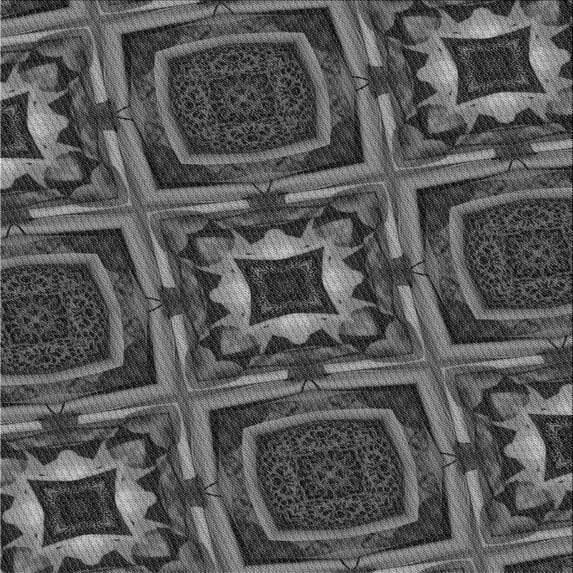 Ahgly Company Machine Washable Indoor Square Transitional Gray Area Rugs, 7' Square