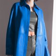 thumbnail image 3 of Chaqueta de cuero Mujer Camisa sintética Motocicleta Ropa de calle de moda Ygjytge Azul T XL para Mujer, 3 of 5