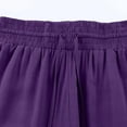 thumbnail image 6 of Baberdicy Women's Wide Leg Lounge Pants with Pockets Lightweight High Waisted Adjustable Tie Knot Loose Trousers Purple, Size: S-3Xl, 6 of 9