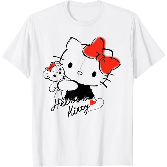 Hello Kitty and Tiny Chum DTG Print Unisex T-Shirt
